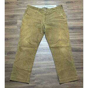 Polo Ralph Lauren Khaki Corduroy Heayweight Pants Classic Fit Stretch Sz 36x30